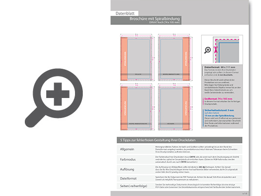 Product Bild brosch__re_mit_metall-spiralbindung__endformat_din_a7__320-seitig